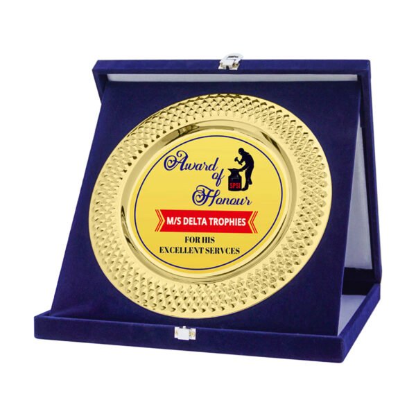 award arts metal plate with box mp-02 metal award